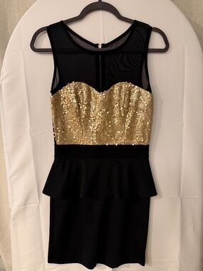 Peplum waist dress